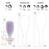 Tangle Teezer El Mini Cepillo Desenredante Para Cabello Violeta