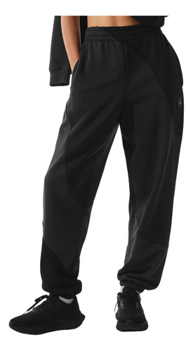 Alo Yoga Pantalón Jogger Unisex Make Waves - Original Negro Make Waves Xl - 16