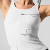 Alo Yoga Musculosa Ribbed Prosper Tank - Nueva Version Blanco Ribbed Prosper Tank M - 34