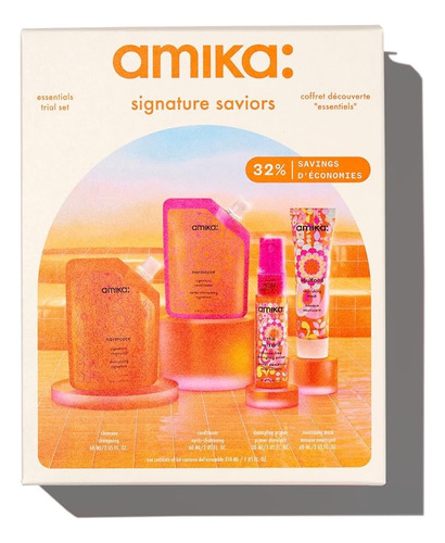 Amika Signature Saviors Set De Viaje De 4 Unidades