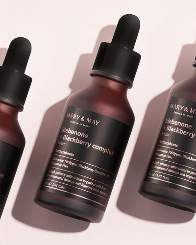 Mary & May Serum Idebenone + Blackberry Complex - 30ml Todo Tipo De Piel Día/noche