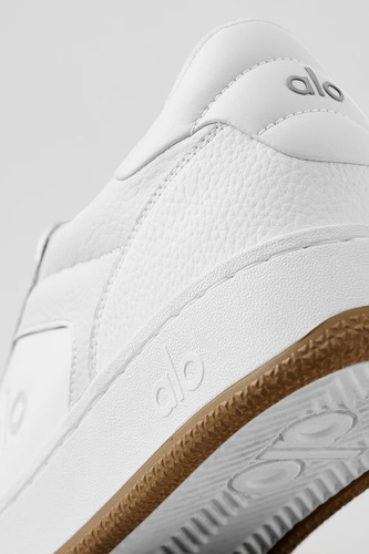 Alo Yoga Zapatillas Deportivas Casuales Recovery Mode Sneake Blanco Cuero Vegano Faux Leather 38 Ar