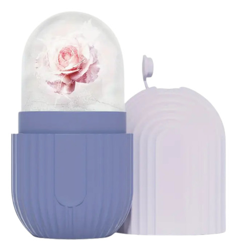 Rodillo Facial De Silicona Genérico Ice Face Roller Violeta