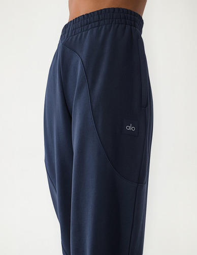 Alo Yoga Pantalón Jogger Unisex Make Waves - Original Azul Marino Make Waves Xl - 16