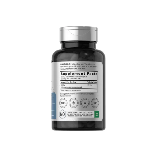Horbäach Dhea 100 mg Suplemento De Apoyo Hormonal Natural