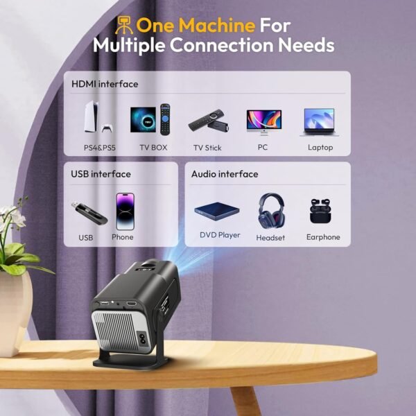 Proyector Smart Mini XGODY Gimbal5 Android 11 Full HD 4K