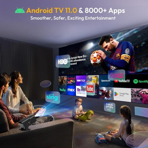 Proyector Smart Mini XGODY Gimbal5 Android 11 Full HD 4K