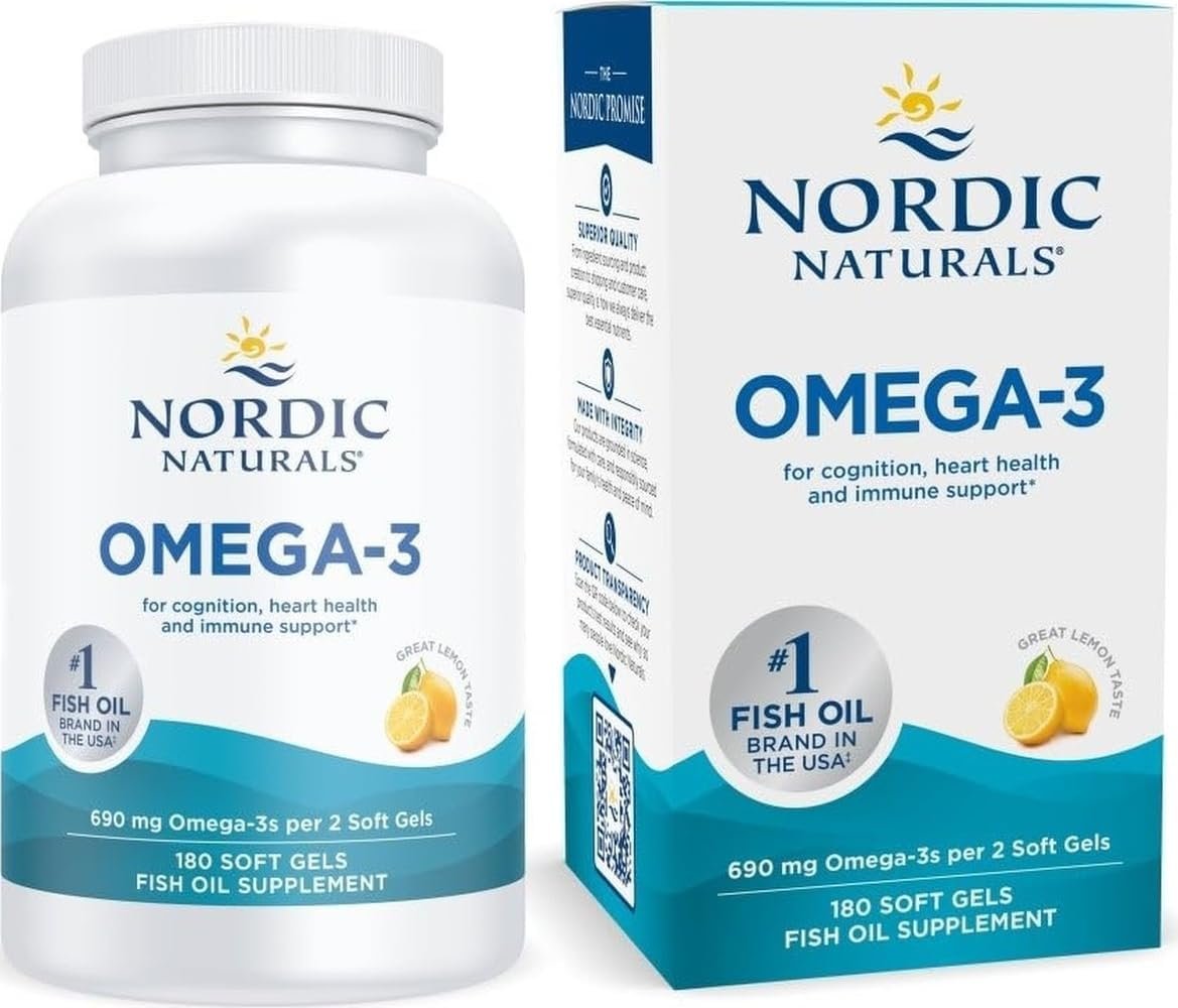 Nordic Naturals Omega-3 690mg Limon – 180 Softgels