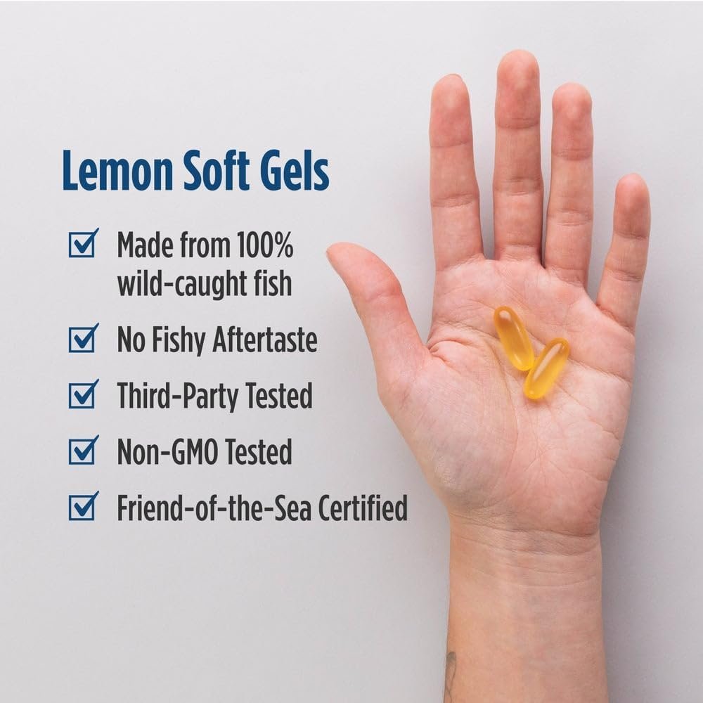 Nordic Naturals Omega-3 690mg Limon – 180 Softgels - Imagen 4