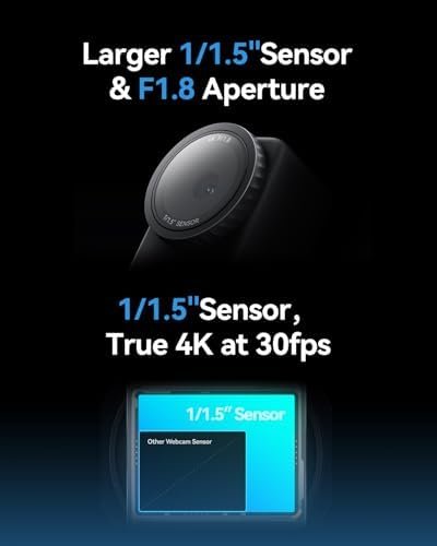 Hollyland Lyra Webcam UHD 4K 50MP con Sensor de 1/1.5", PDAF y Seguimiento con IA (Open Box) - Imagen 3