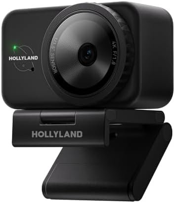 Hollyland Lyra Webcam UHD 4K 50MP con Sensor de 1/1.5", PDAF y Seguimiento con IA (Open Box)