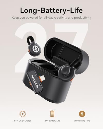 Hollyland Lark M2S Micrófono Inalámbrico USB-C para iPhone 15/16 y Android – 2 Micrófonos + Receptor (Open Box) - Imagen 6