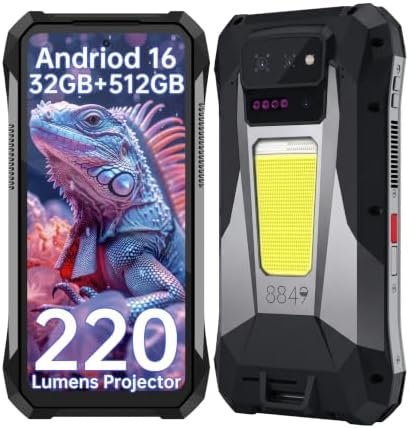 8849 Tank X 5G – Smartphone Robusto con Proyector 220LM, 16GB RAM / 512GB (Open Box)