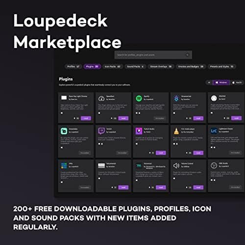 Loupedeck Live S Consola de Streaming con Botones Táctiles LED, Diales y Botones RGB – PC y Mac (Usado) - Imagen 6