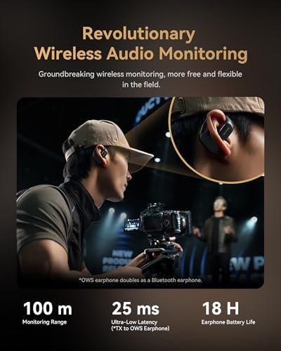 Hollyland Lark MAX 2 Ultimate – Micrófono Inalámbrico 2TX + 2RX + Auriculares OWS + Estuche de Carga (Open Box) - Imagen 3