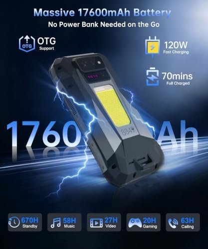 8849 Tank X 5G – Smartphone Robusto con Proyector 220LM, 16GB RAM / 512GB (Open Box) - Imagen 4