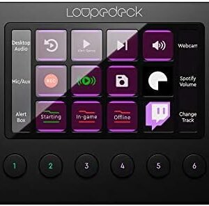 Loupedeck Live Consola Personalizable para Streaming y Edición de Foto y Video (Usado)