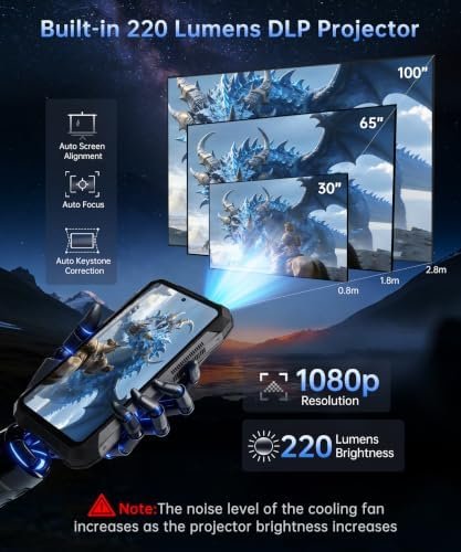 8849 Tank X 5G – Smartphone Robusto con Proyector 220LM, 16GB RAM / 512GB (Open Box) - Imagen 2